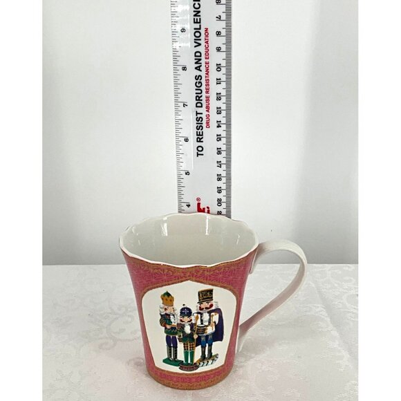 Robert Stanley Nutcracker Design‎ Pink Ceramic Mugs 3.75" Tall set/3 - Picture 6 of 6